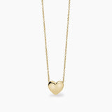 Girocollo da donna in argento placcato oro con cuore FEELING