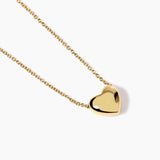 Girocollo da donna in argento placcato oro con cuore FEELING