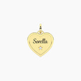 Ciondolo dorato con scritta sorella Sorella | Sei parte di me