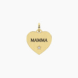 Ciondolo dorato con scritta mamma Mamma | felicità