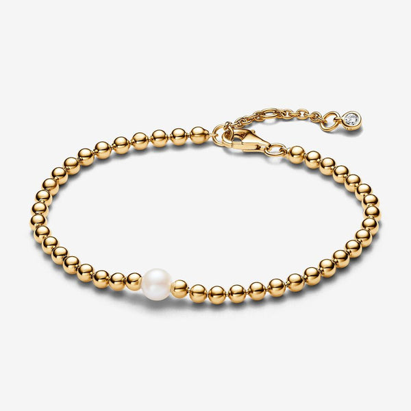 Bracciale con Perla d’Acqua Dolce Coltivata e Sfere