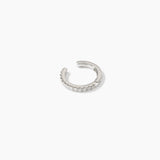 Orecchino ear cuff a cerchio piccolo con zirconi YES!