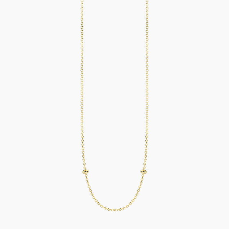 Collana dorata con catena rolò Alba
