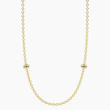 Collana dorata con catena rolò Alba