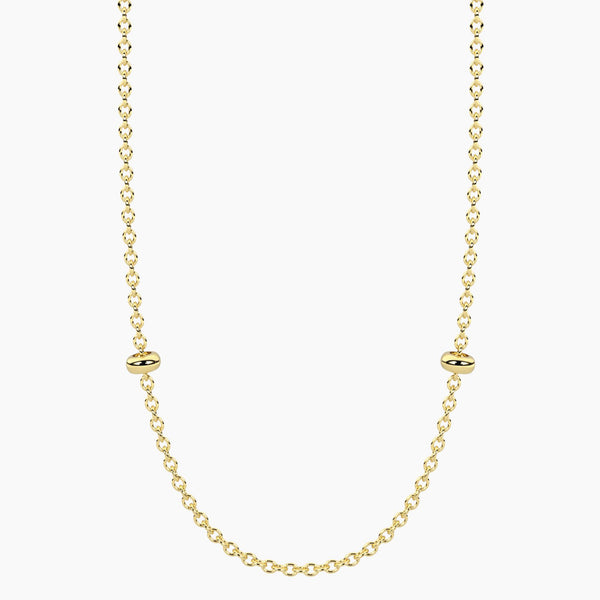 Collana dorata con catena rolò Alba