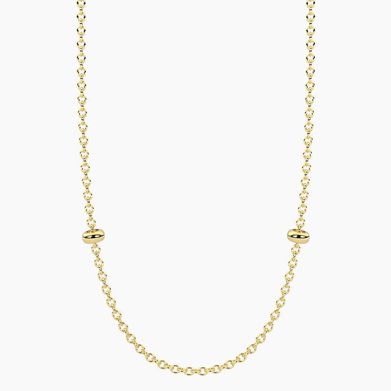 Collana dorata con catena rolò Alba