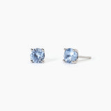 Orecchini in argento con acquamarina sintetica SHINY