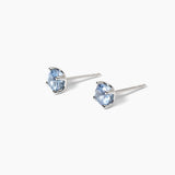 Orecchini in argento con acquamarina sintetica SHINY