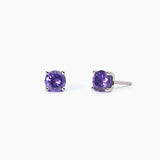Orecchini in argento con zirconi viola SHINY