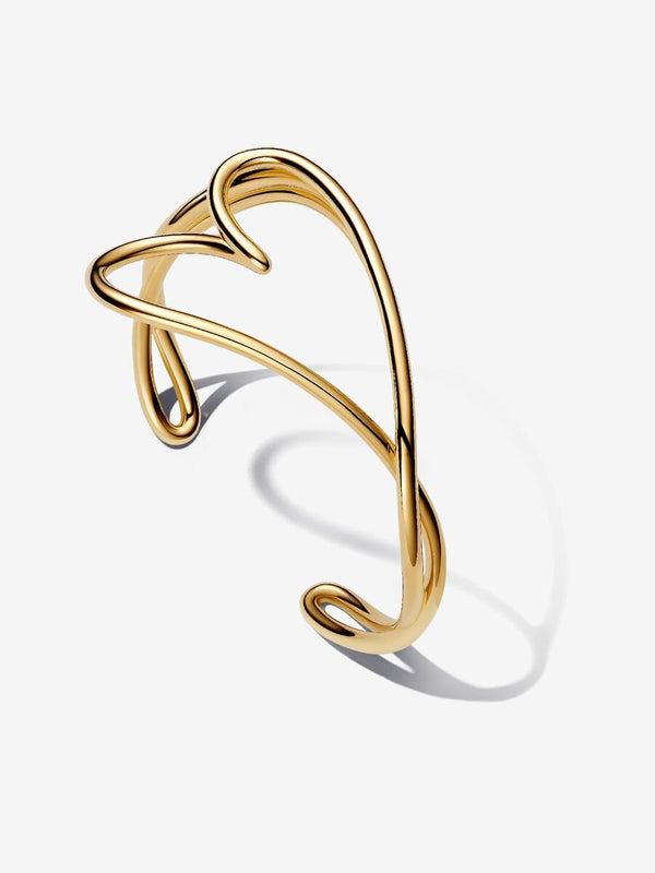 Bracciale Aperto Cuore Linea Sinuosa