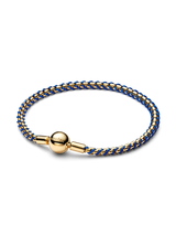 Bracciale Intreccio Tessuto Blu