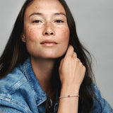 Bracciale Tennis con Cuore Rosso - Gioielleria Fondente