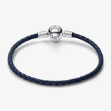 Bracciale in Pelle Blu - Gioielleria Fondente