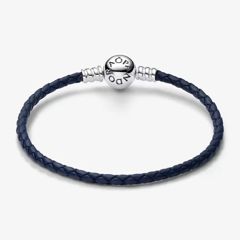 Bracciale in Pelle Blu - Gioielleria Fondente