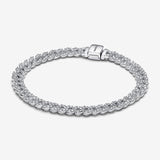 Bracciale Catena Maglia Cubana Pavè