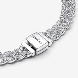 Bracciale Catena Maglia Cubana Pavè