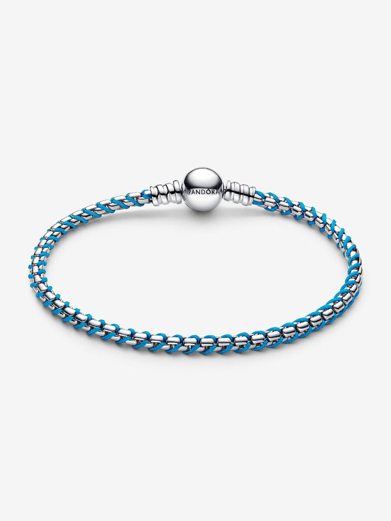 Bracciale Intreccio Tessuto Turchese