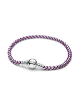 Bracciale Intreccio Tessuto Viola
