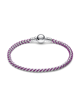 Bracciale Intreccio Tessuto Viola