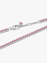 Bracciale Tennis con Pietre Rosa Piccole