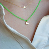 Girocollo Farfalla Verde Fluo - Gioielleria Fondente