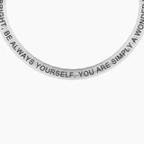 Bracciale elastico con frase Simply a wonder woman