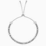 Bracciale elastico con frase Simply a wonder woman