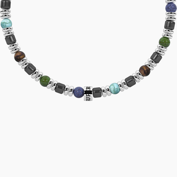Bracciale per papà con pietre multicolor Super papà