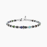 Bracciale per papà con pietre multicolor Super papà