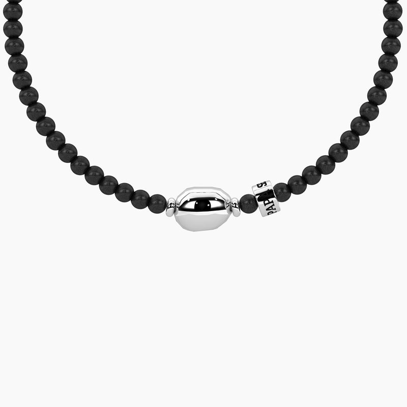 Bracciale per papà regolabile in acciao e gunmetal Papà | unicità