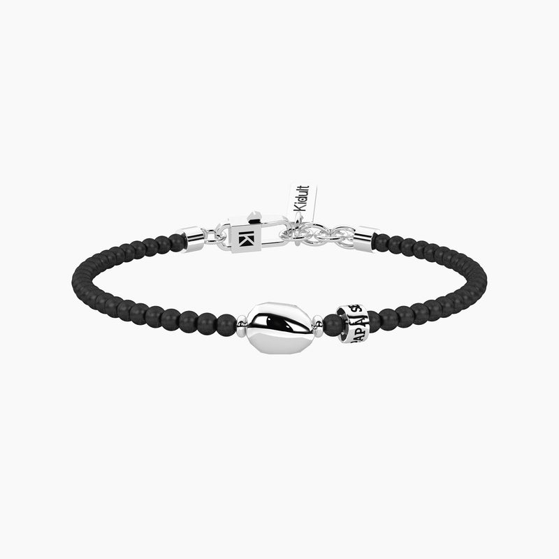 Bracciale per papà regolabile in acciao e gunmetal Papà | unicità