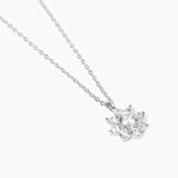 Girocollo con fiore in zirconi Eden