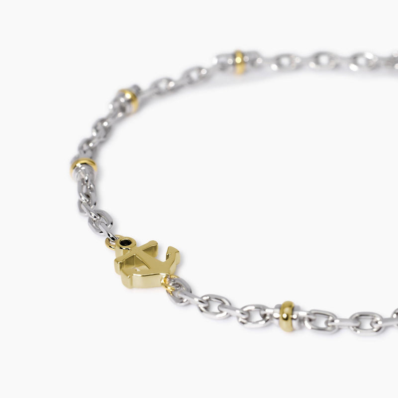 Bracciale regolabile con ancora Bali