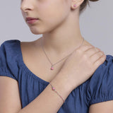 Bracciale da bimba con coccinella Fortunella