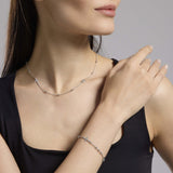 Bracciale con croce e Madonnina Rosario