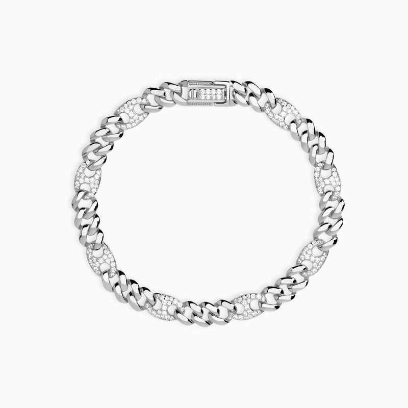 Bracciale in argento con zirconi Privilegio
