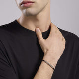 Bracciale in lab leather con piastra Smarter