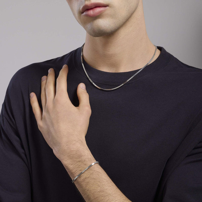 Bracciale da uomo con catena snake Daily