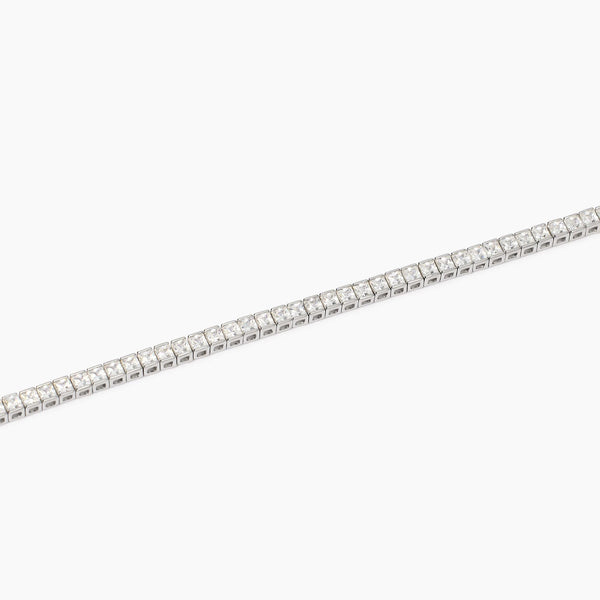 Bracciale tennis uomo con zirconi bianchi Tennis Club