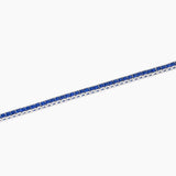 Bracciale tennis uomo con zaffiri sintetici Tennis Club