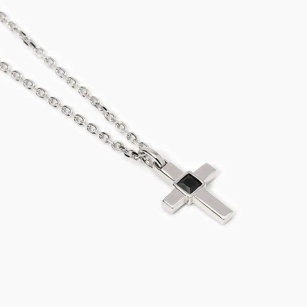 Collana uomo con ciondolo croce Mystical