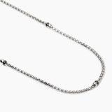 Collana uomo con catena veneta ed elementi bruniti Montecarlo