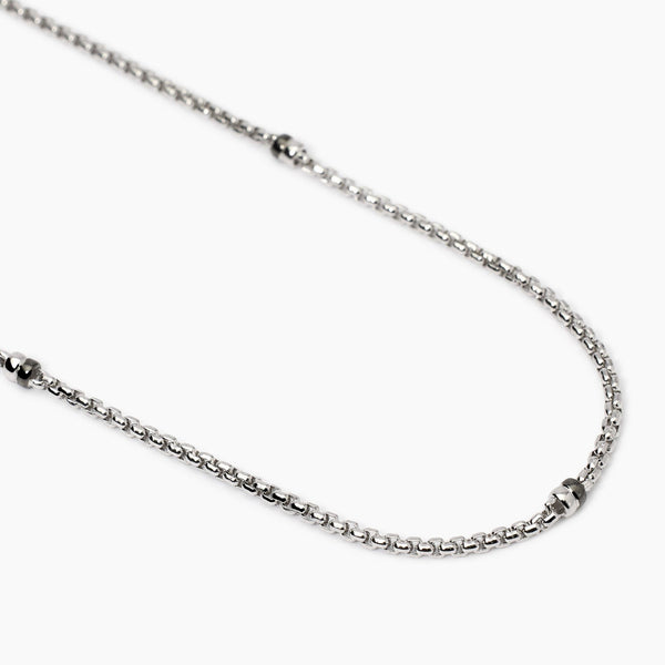 Collana uomo con catena veneta ed elementi bruniti Montecarlo