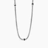 Collana uomo con catena veneta ed elementi bruniti Montecarlo