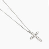 Girocollo con pendente croce in zirconi Divina