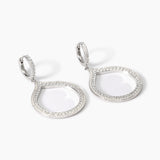 Orecchini a cerchio con pendente goccia Penelope