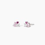 Orecchini a lobo multicolor rosa Little Joy