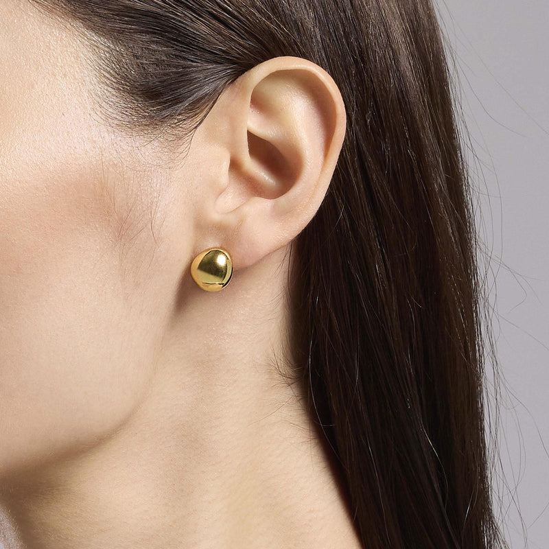 Orecchini goccia in argento dorato Marina