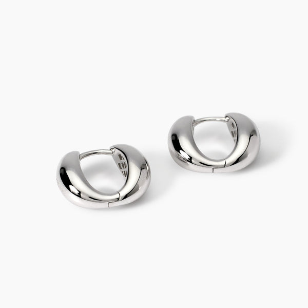 Orecchini a cerchio a forma di goccia allungata Giada