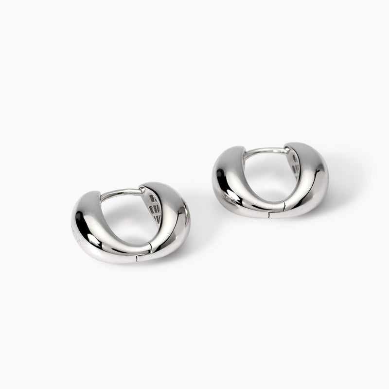 Orecchini a cerchio a forma di goccia allungata Giada